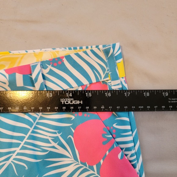 Loudmouth Heritage‎ Pants Mens 32x32 Long NWOT Golf Hawaiian Flowers Tropical - Picture 4 of 7